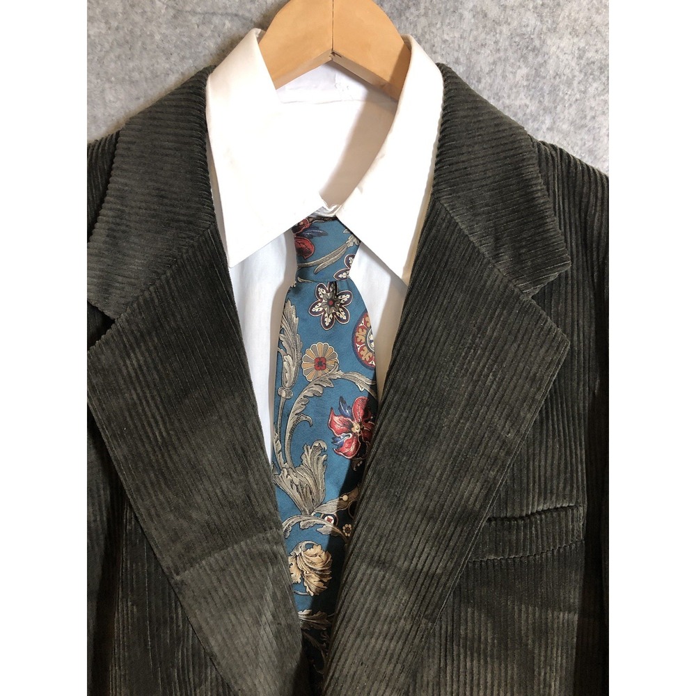 Members Only Blazer 46L Brown Corduroy Sport Coat Jacket Career Casual Classic